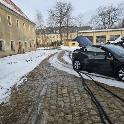 Vorbereiteter Erdkabelkanal